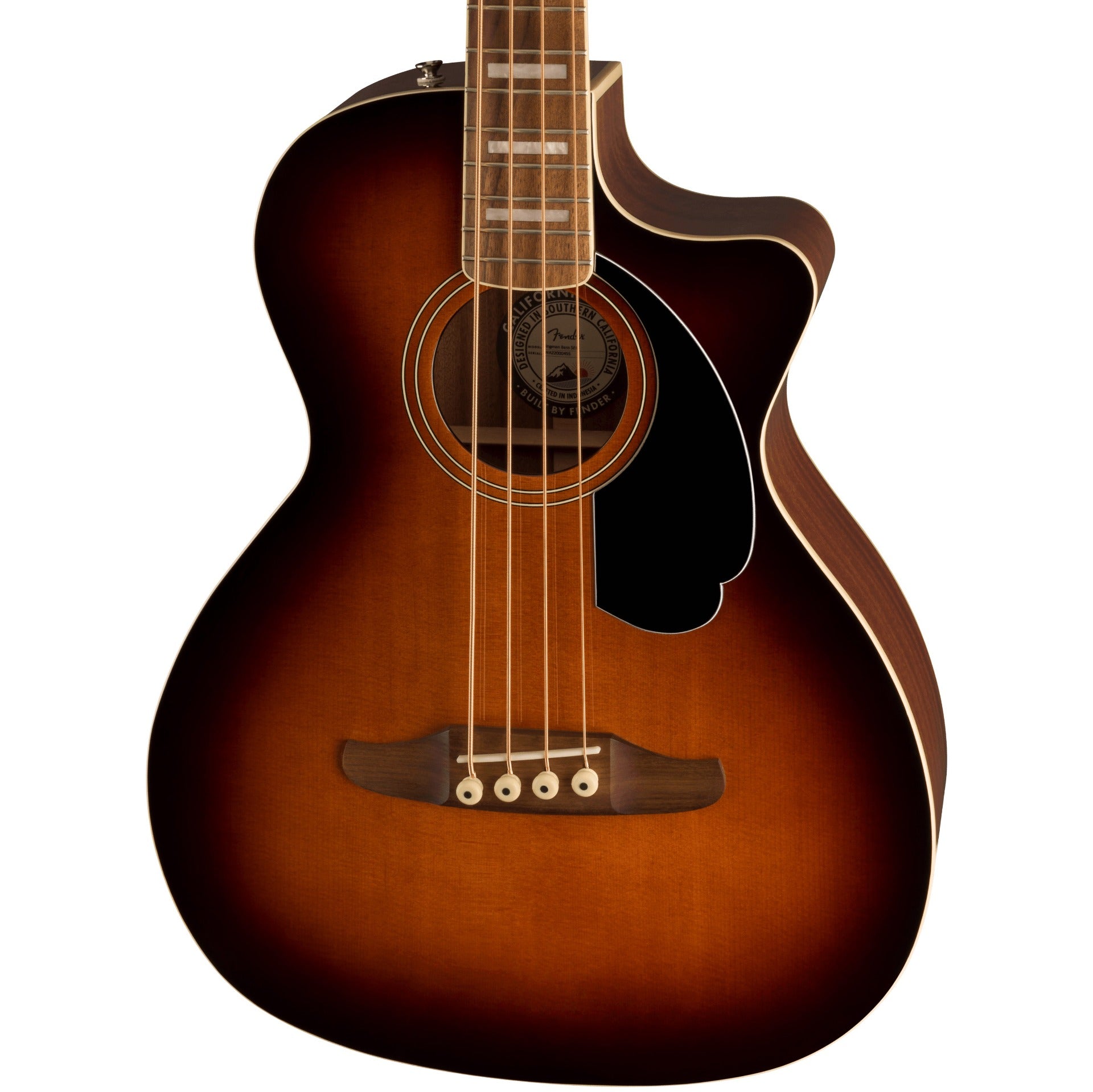 Fender Kingman Acoustic Electric Bass - Shaded Edge Burst, Walnut  Fingerboard