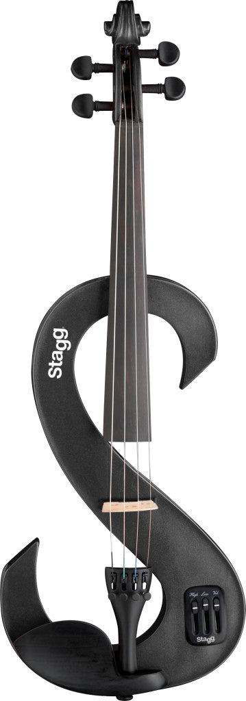 Stagg EVN 4/4 Electric Violin Outfit - Metallic Black Color – Alto