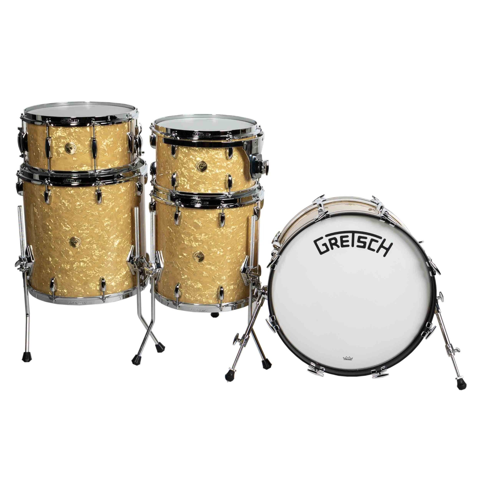 Gretsch Broadkaster 5-Piece Shell Kit - Antique Pearl Nitron – Alto