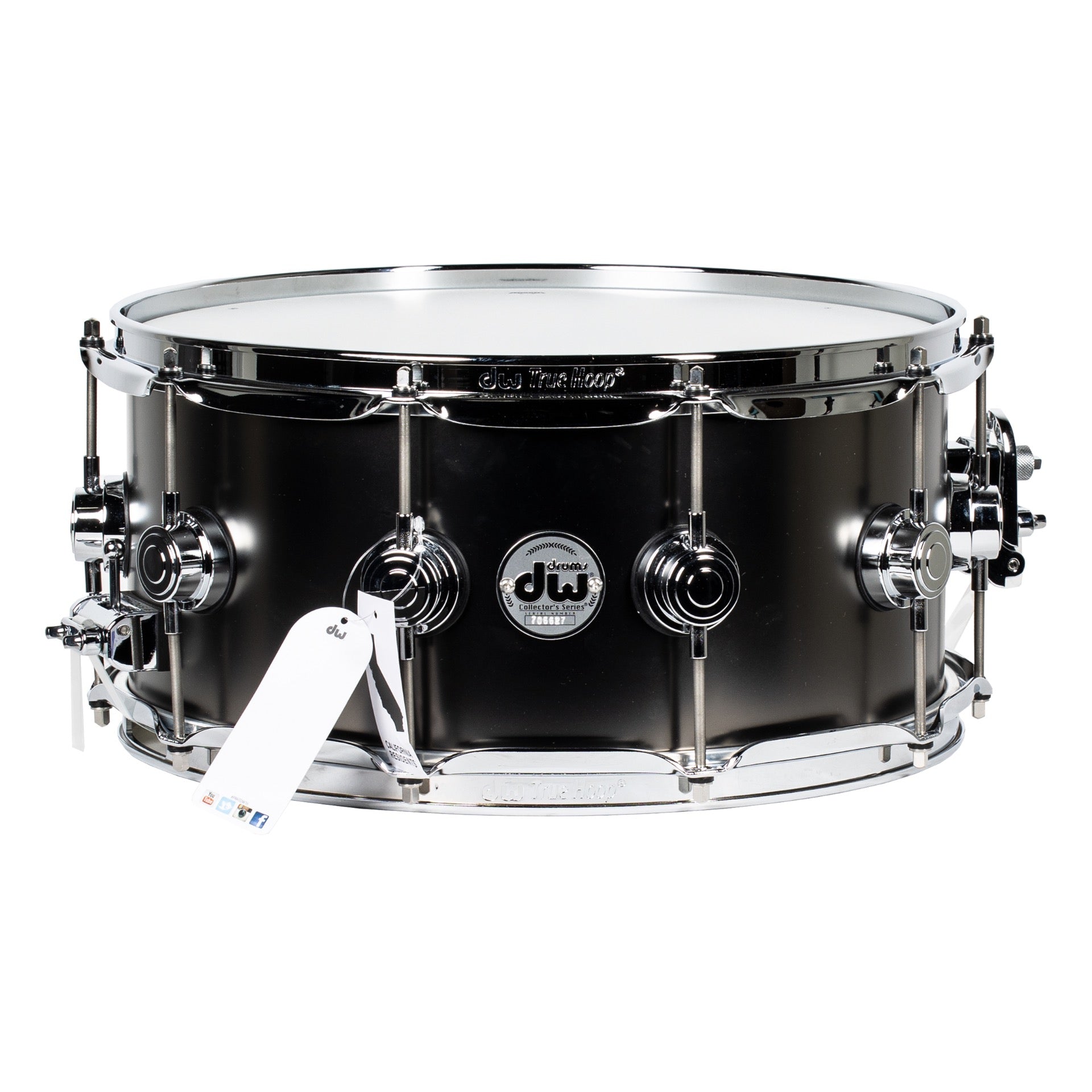 Drum Workshop Collectors Series 6.5x14 Snare Drum - Satin Black