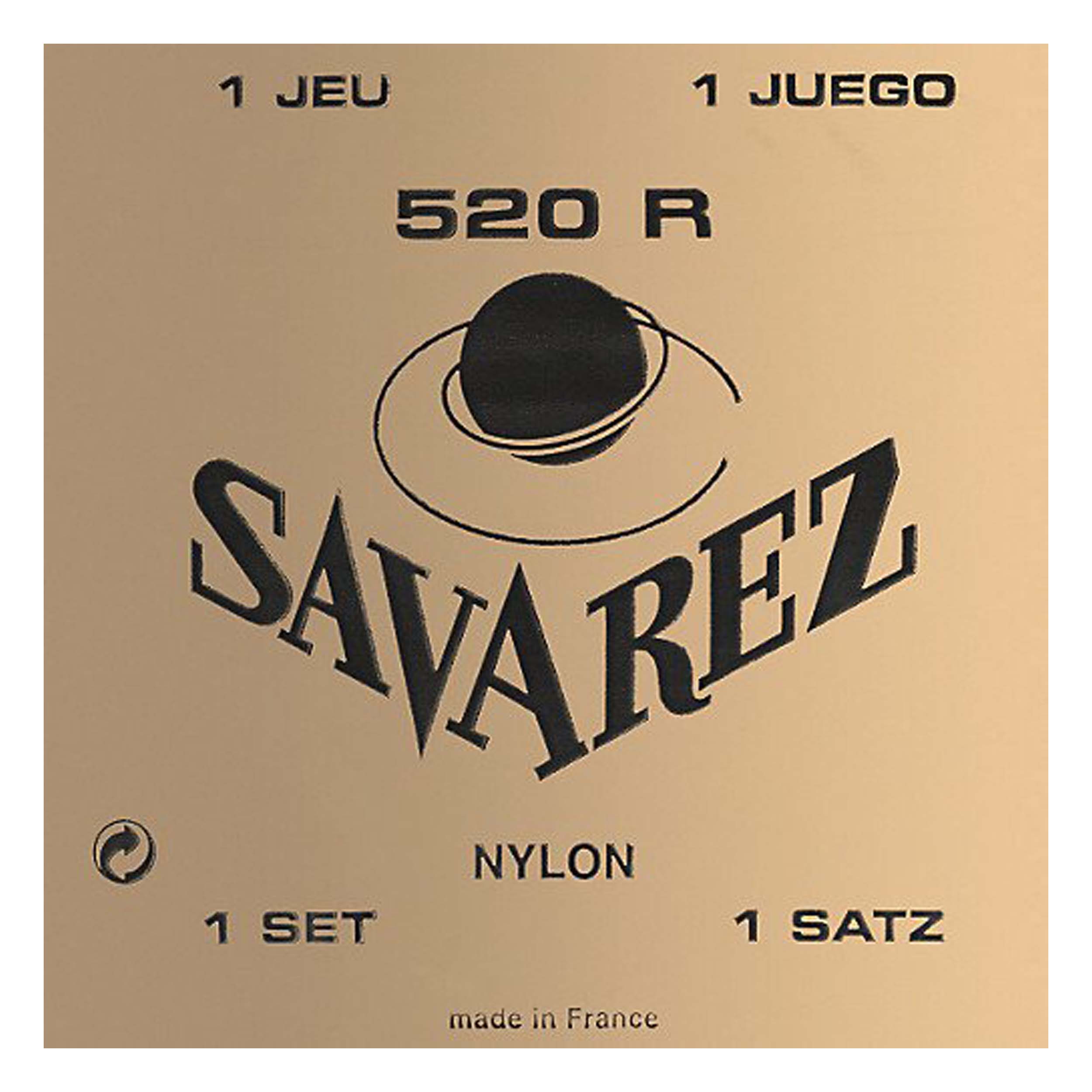 Savarez 520R Traditional Classical Guitar Strings, High Tension