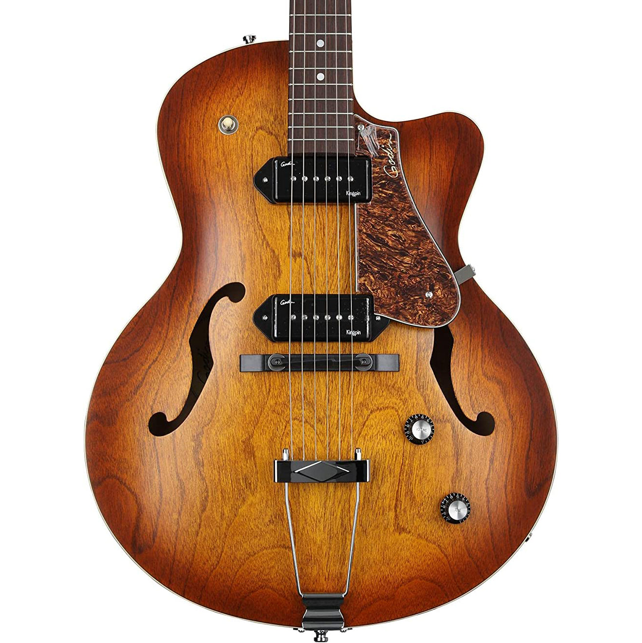 Godin 5th Avenue CW Kingpin II Cognac Burst