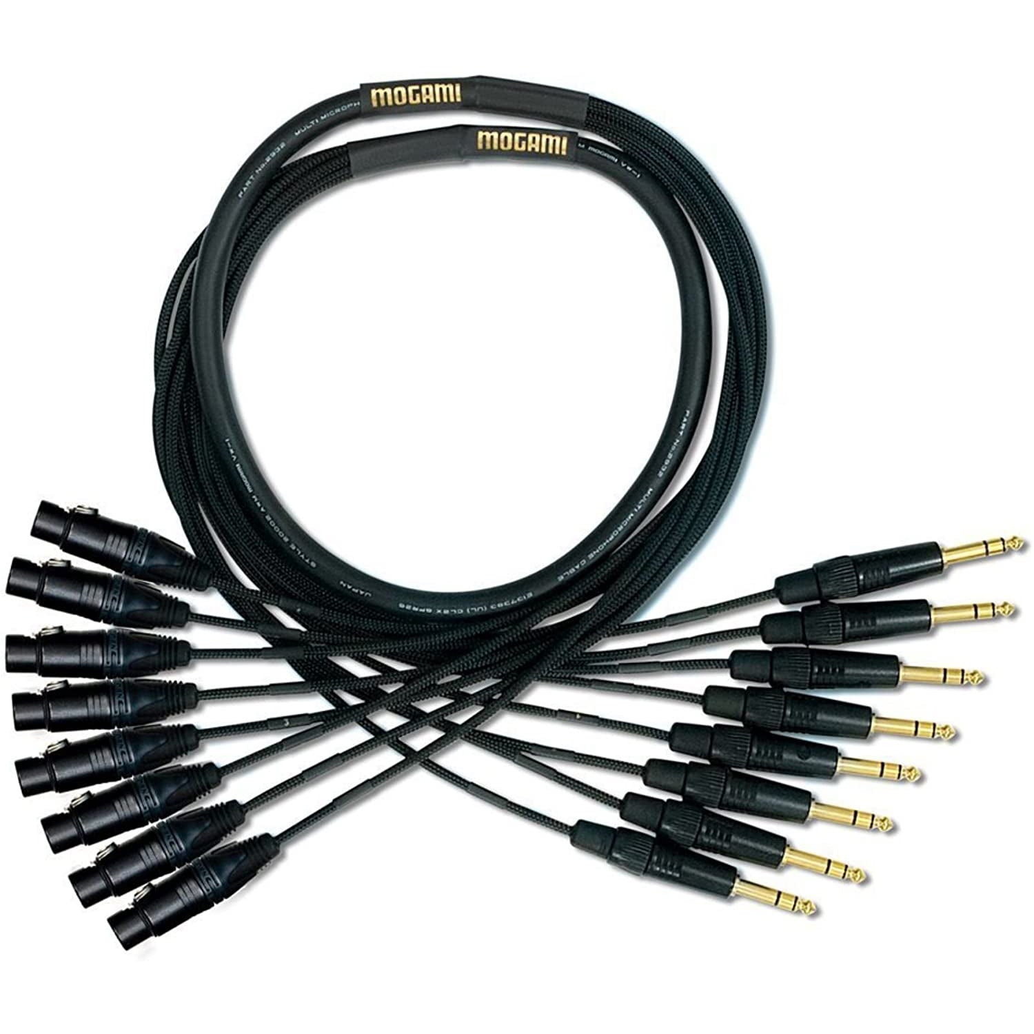 Mogami Gold 8 Channel Analog Snake Cable, 8x 1/4