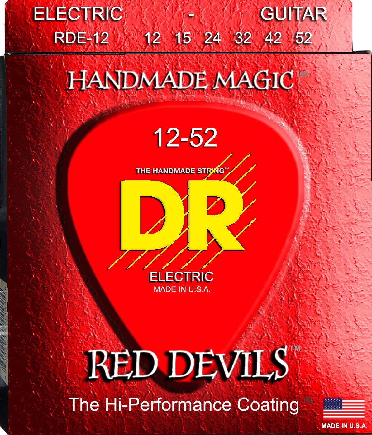 Dr RDE 12 EXTRA Life Red Devils Coated Electric Guitar Strings