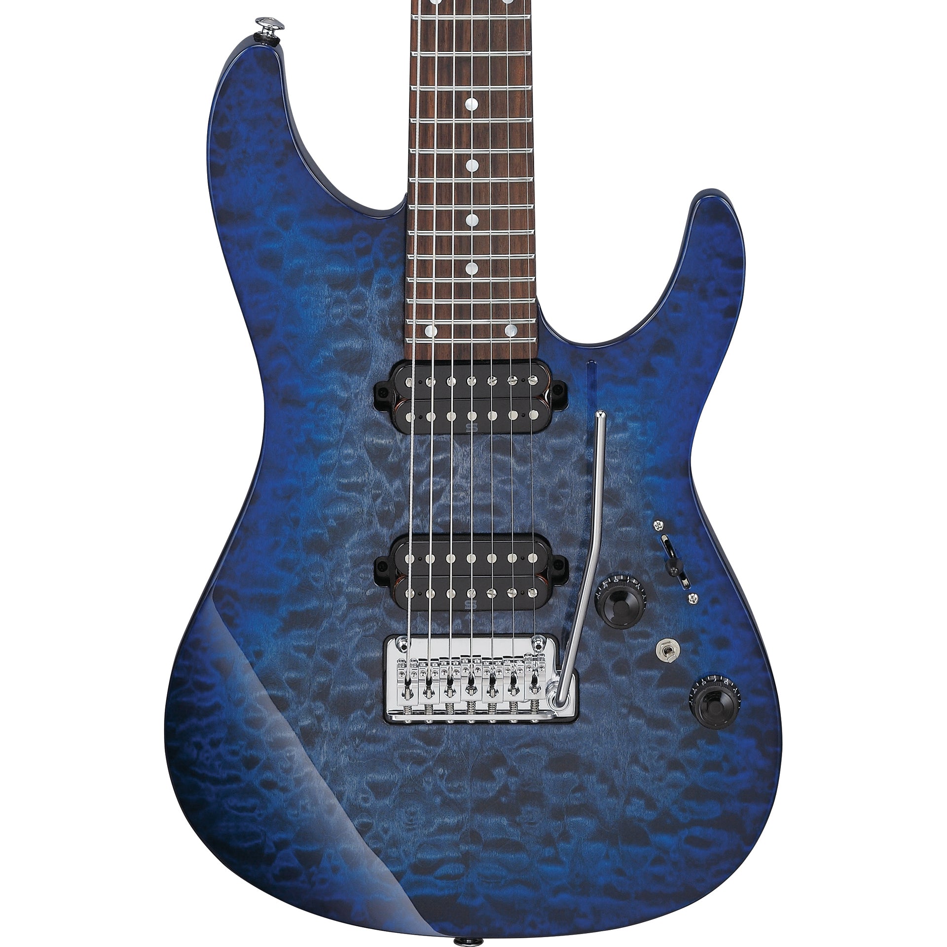 Ibanez AZ Premium 7 String Electric Guitar - Twilight Blue Burst