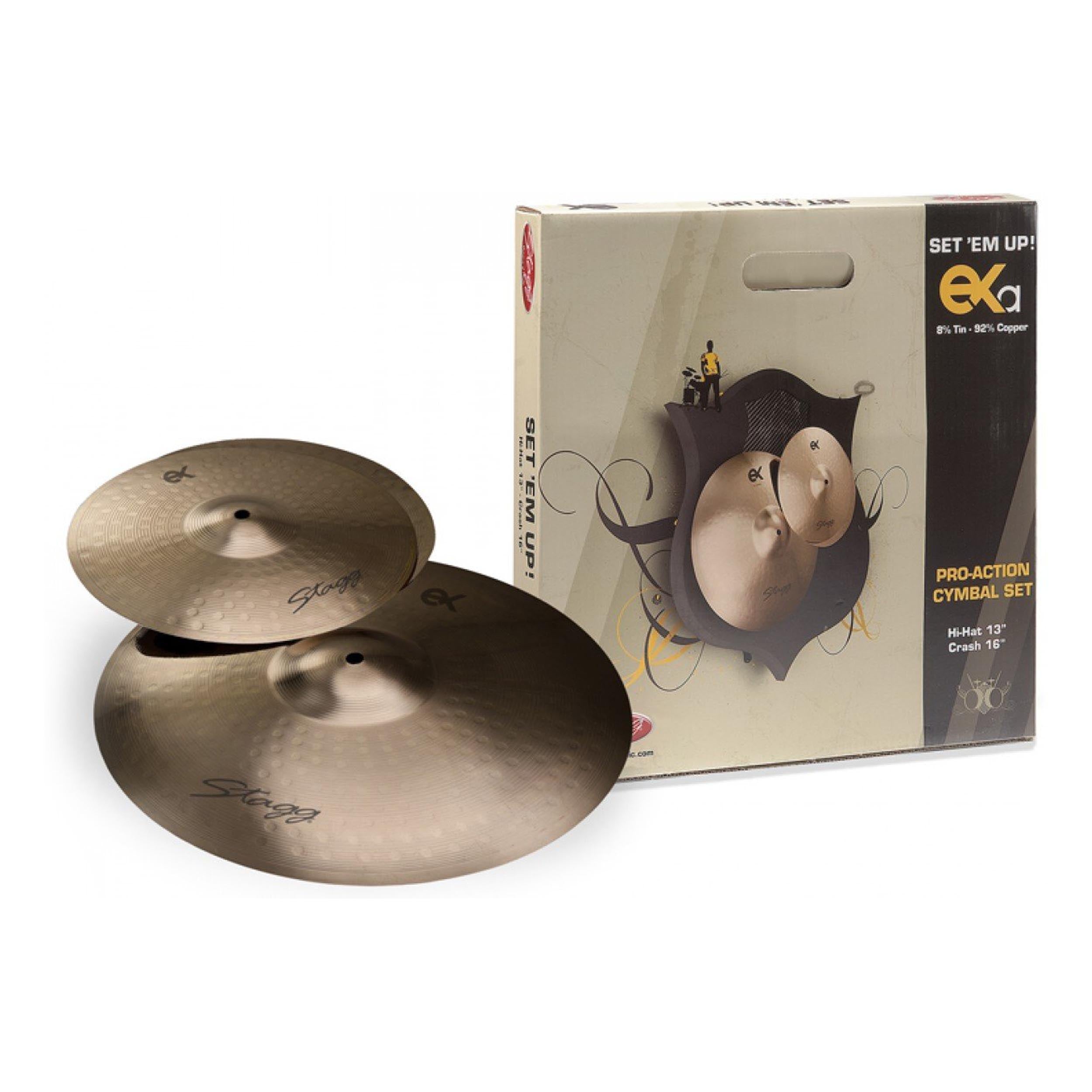 Stagg EXA-SET B8 Bronze Cymbal Set with 13