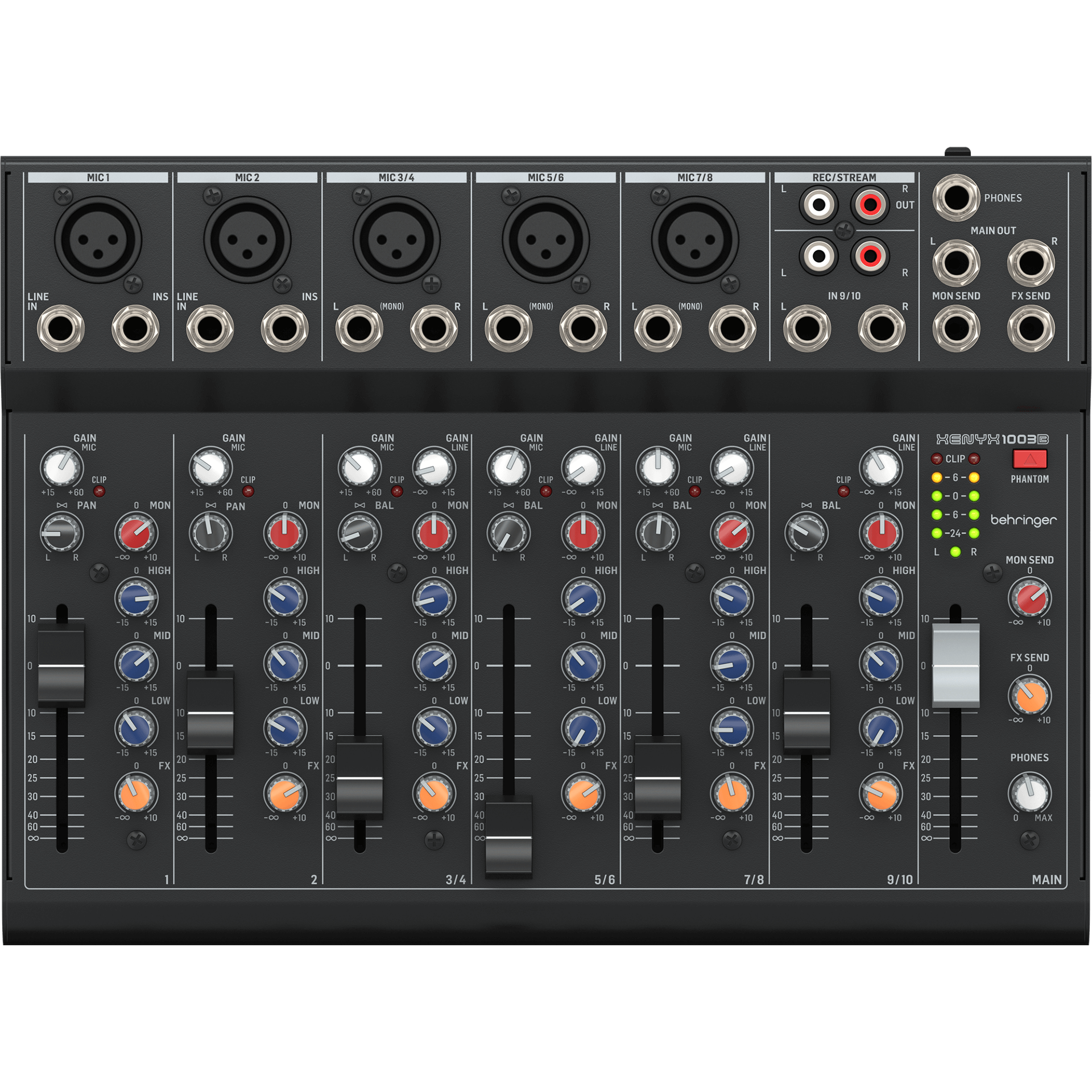 Behringer Xenyx 1003B Premium Analog Mixer with 5 Mic Preamps