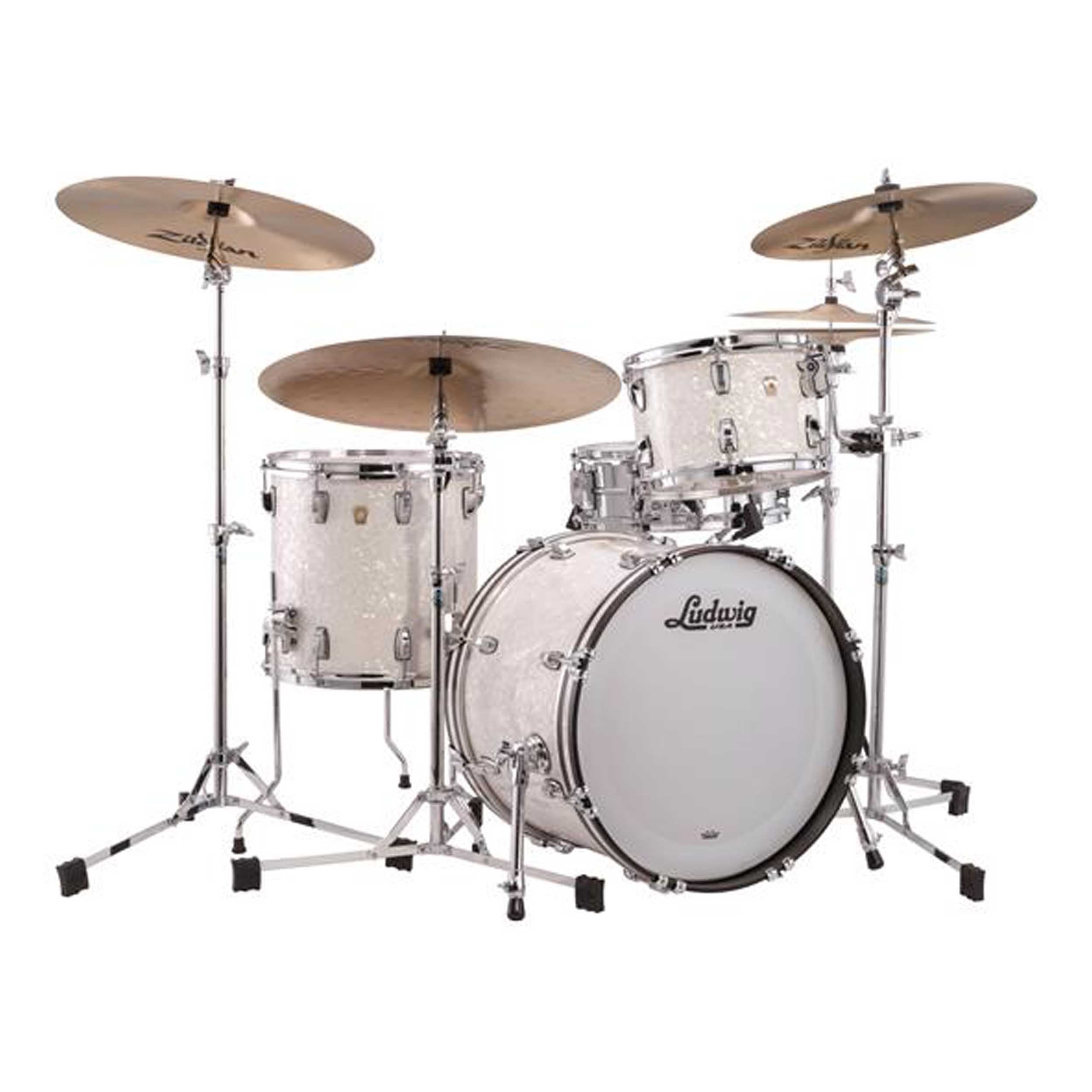 Ludwig Classic Maple Downbeat 20 Shell Pack - White Marine Pearl