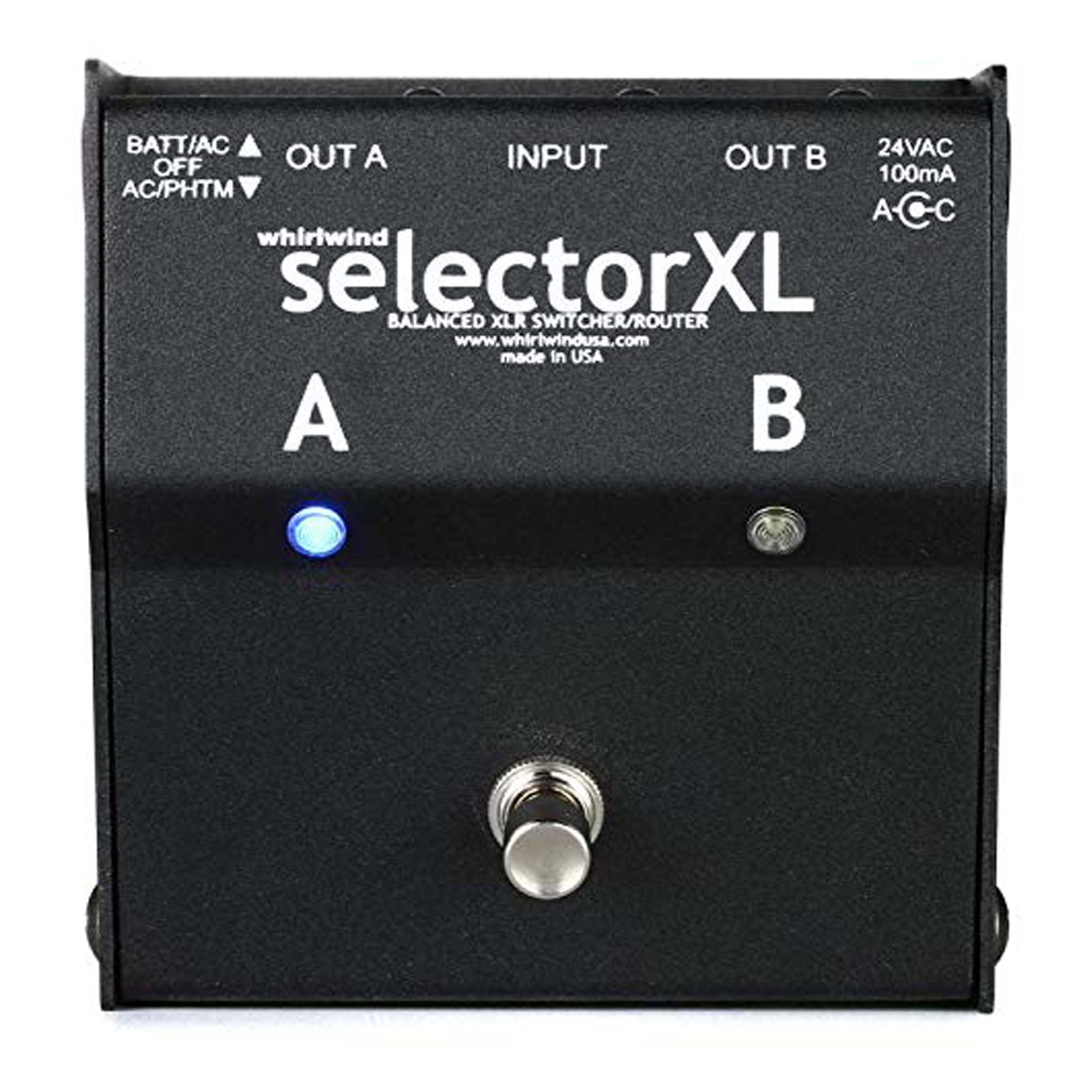 Whirlwind SelectorXL Active A/B Switcher – Alto Music