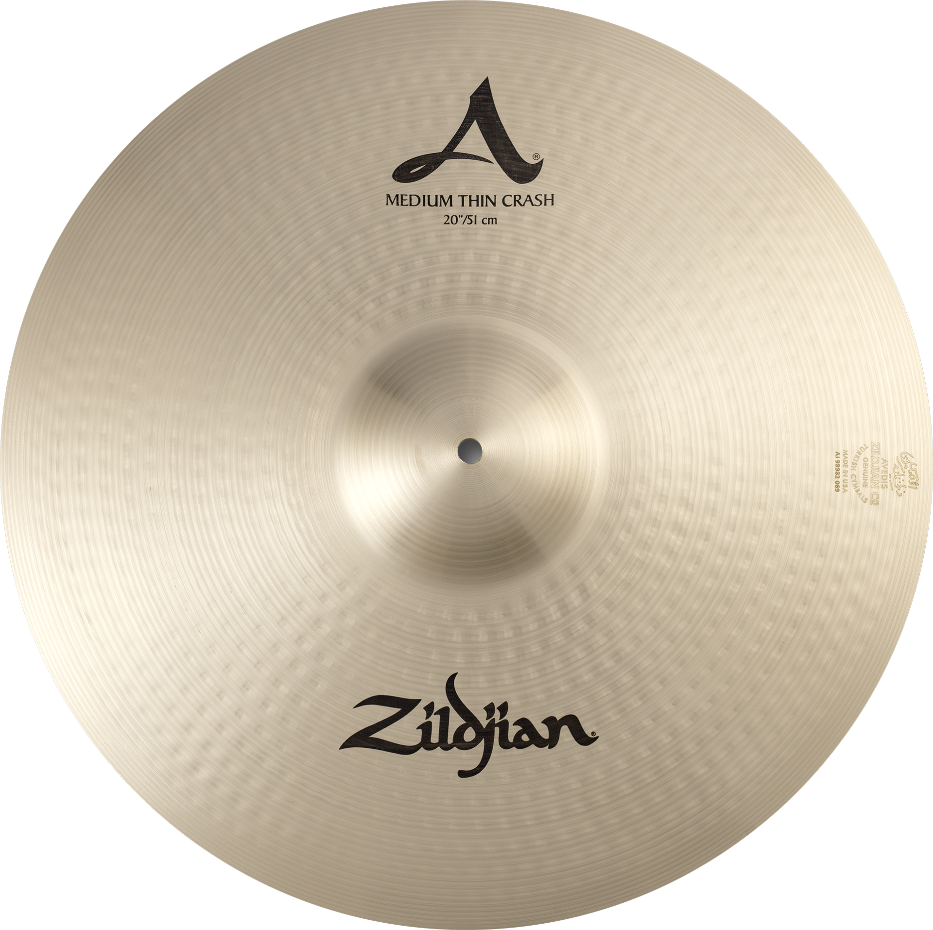 Zildjian 20” A Series Medium Thin Crash Cymbal