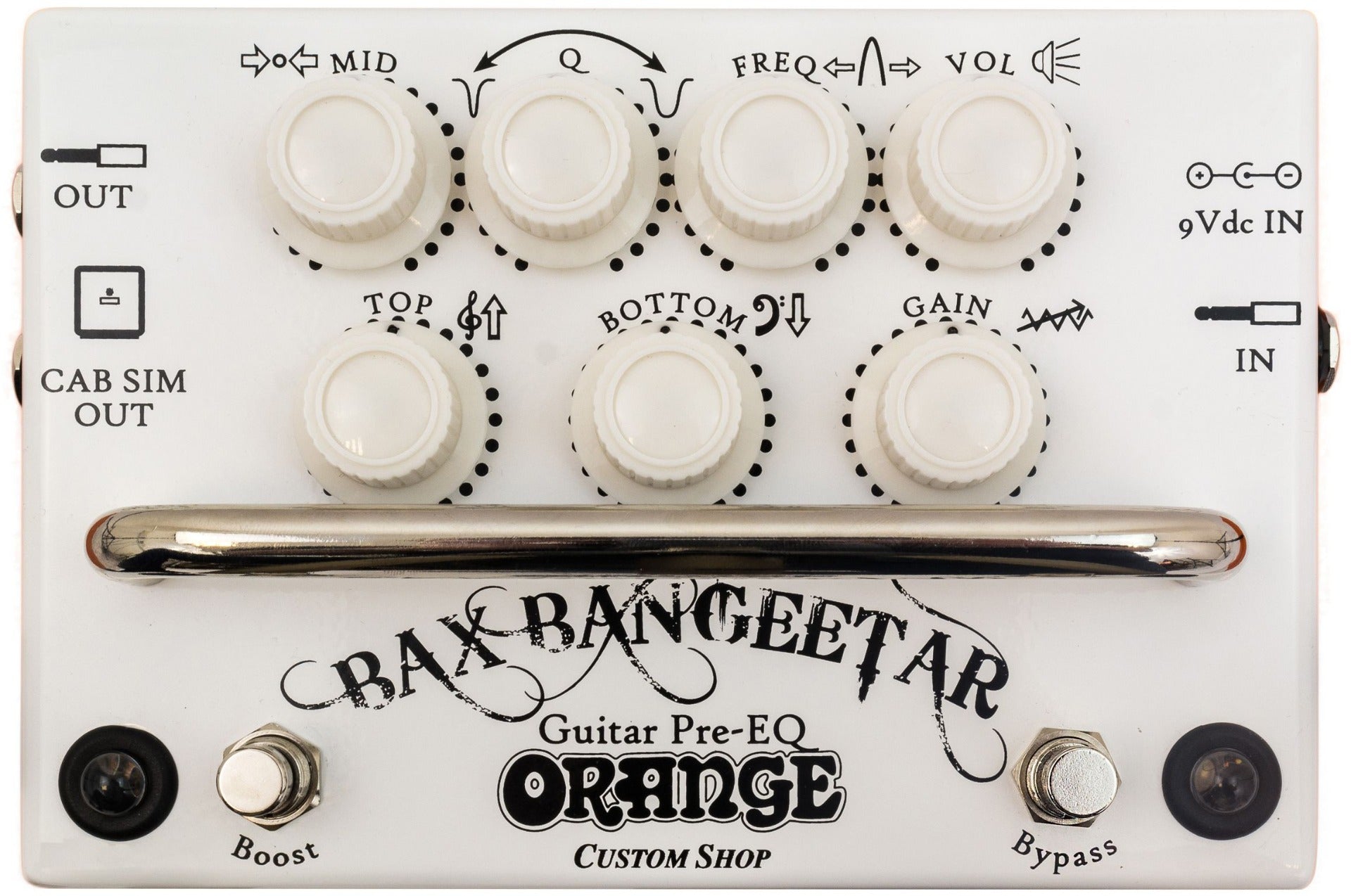 Orange Custom Shop Bax Bangeetar Guitar Pre-EQ Pedal - White