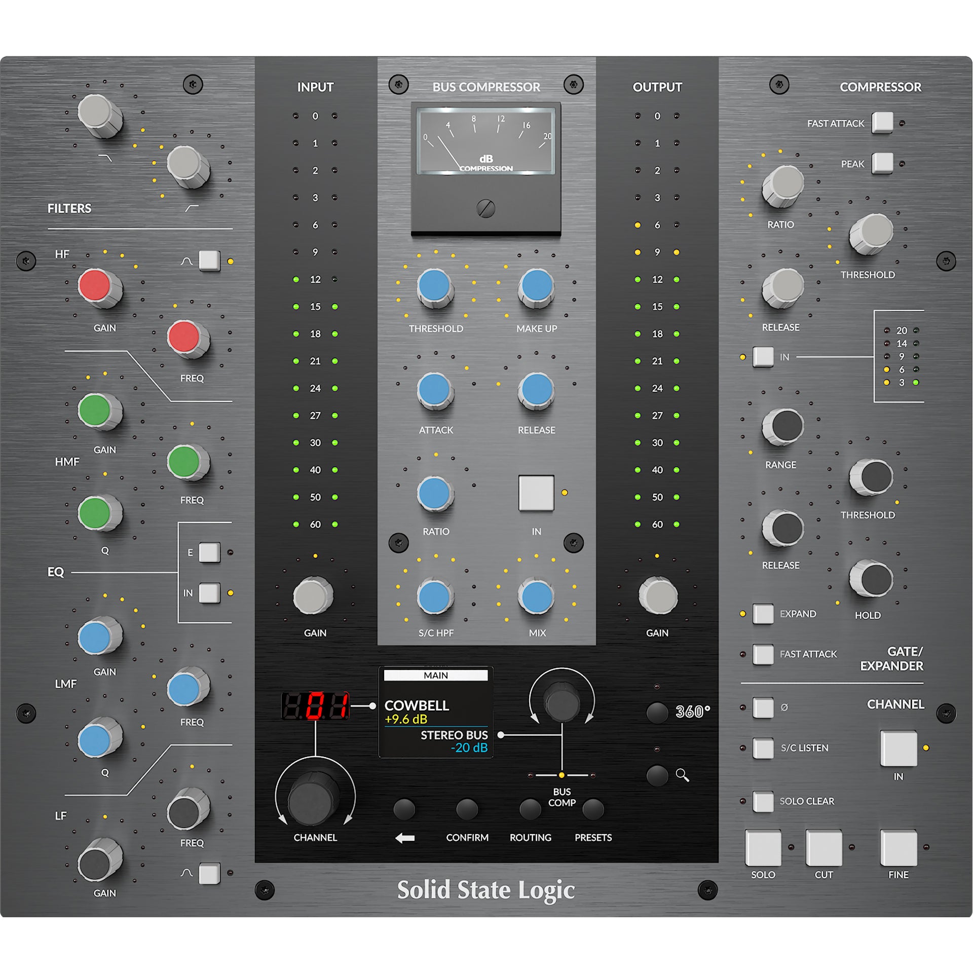 Solid State Logic UC1 Plug-In Control Surface, Channel Strip & Bus