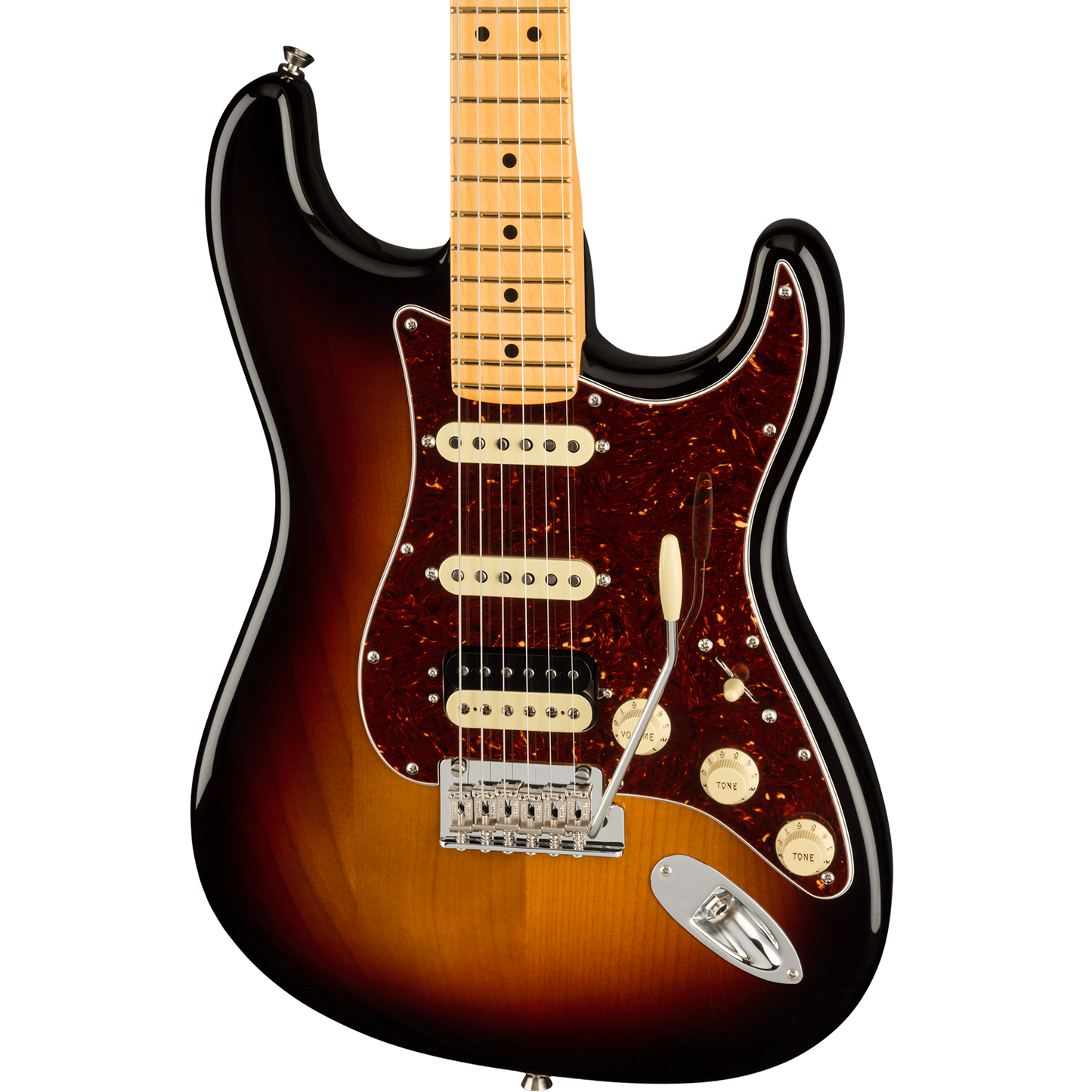 Fender American Professional II Stratocaster® HSS Electric Guitar, 3-Color Sunburst