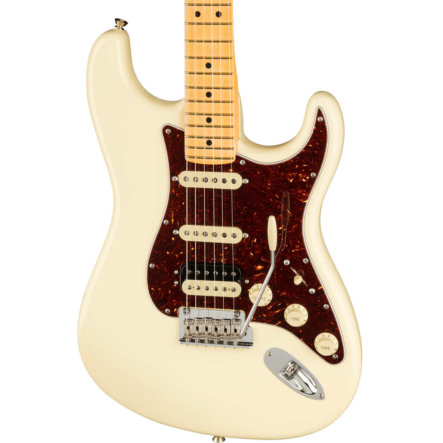 Fender American Professional II Stratocaster® HSS Electric Guitar, Olympic White