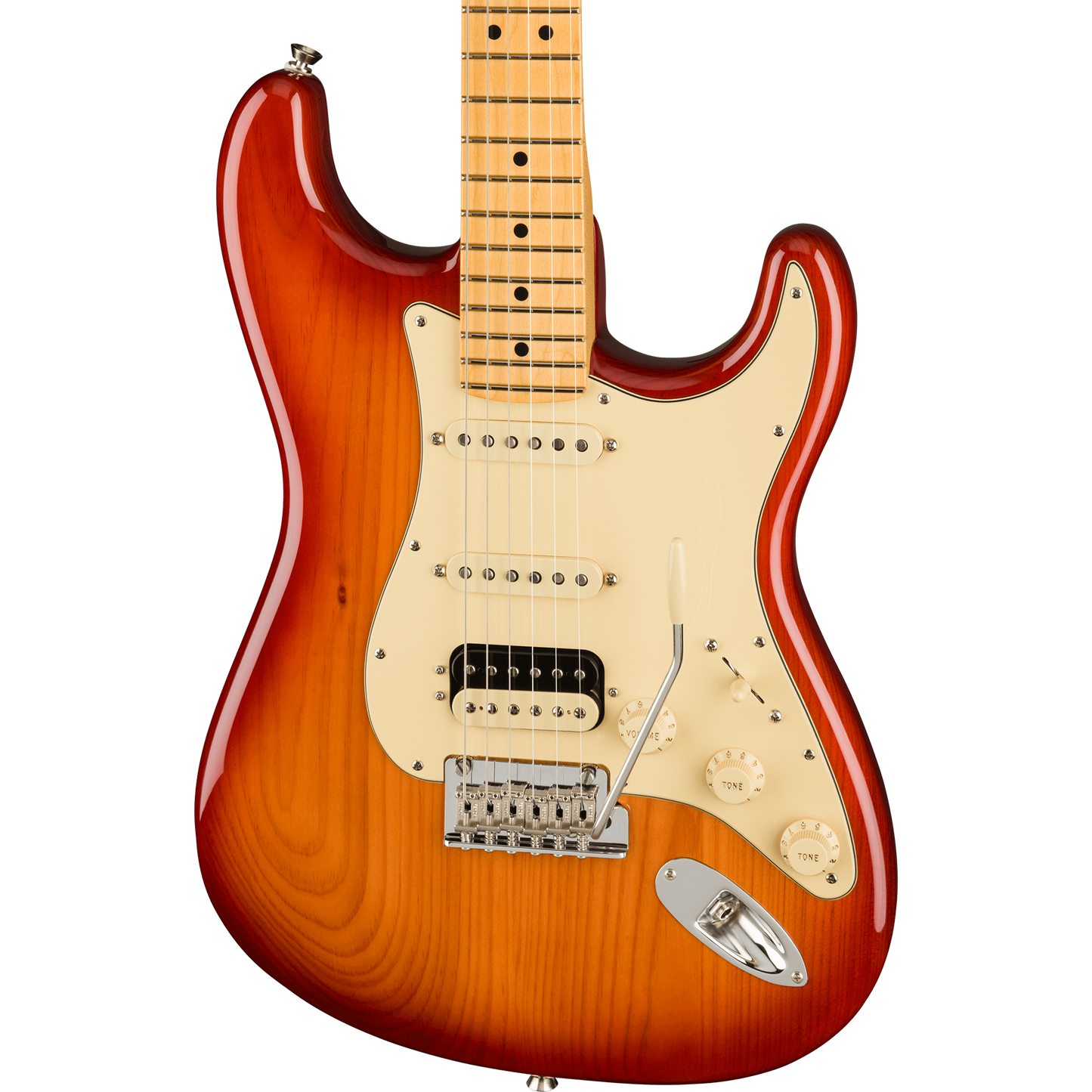 Fender American Professional II Stratocaster® HSS Electric Guitar, Sienna Sunburst