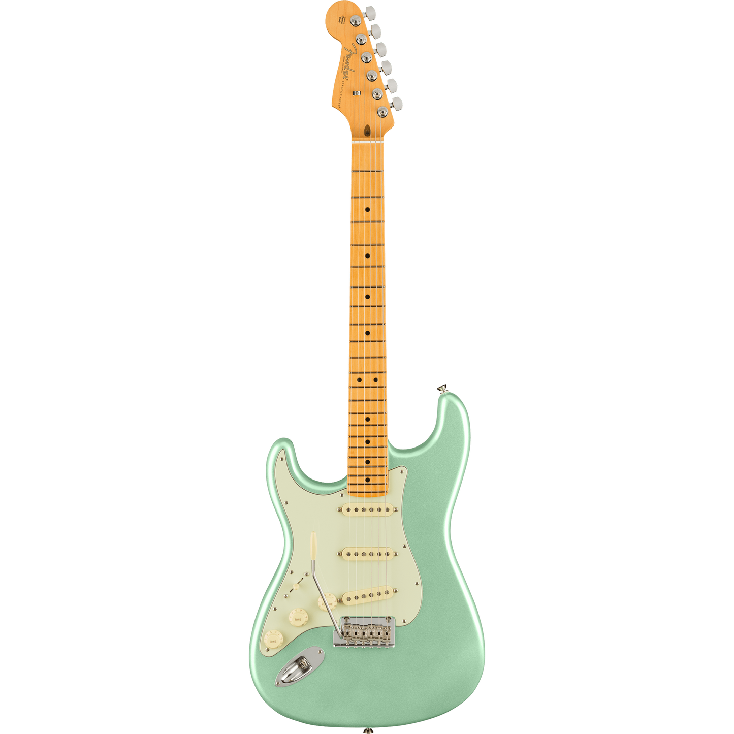 Fender American Professional II Stratocaster® Left-Hand Electric Guitar, Maple, Mystic Surf Green