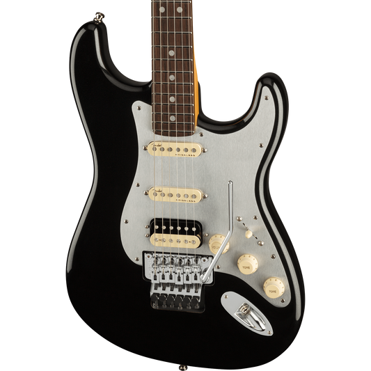 Fender Ultra Luxe Stratocaster® Floyd Rose® HSS Electrric Guitar, Mystic Black