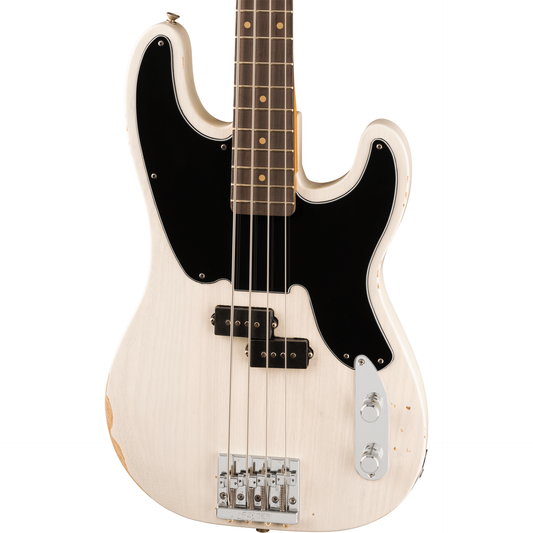 Fender Mike Dirnt Road Worn Precision Bass - Rosewood Fingerboard, White Blonde