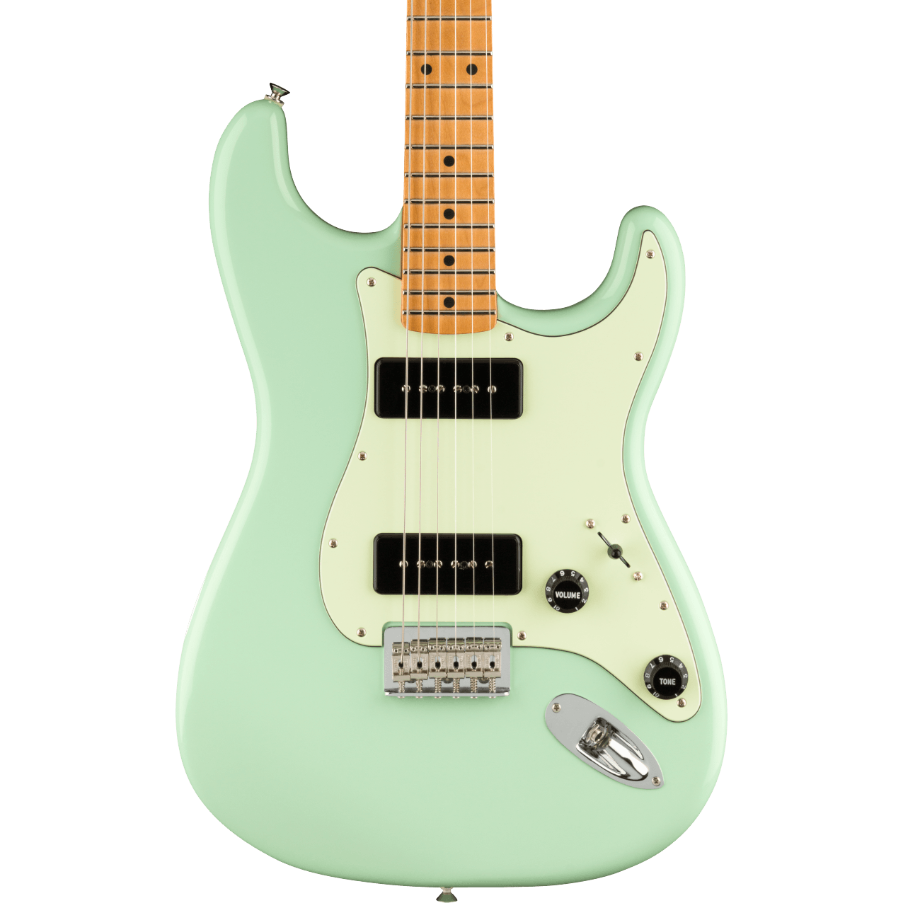 Fender Noventa Stratocaster Electric Guitar in Surf Green