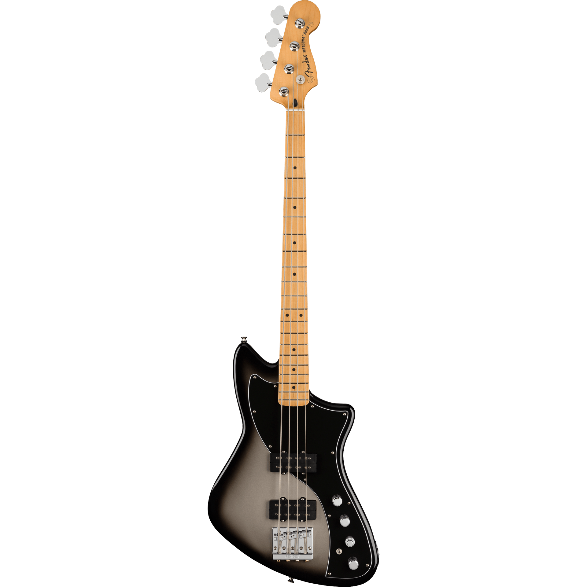 Fender Player Plus Active Meteora® Bass, Maple Fingerboard, Silverburst