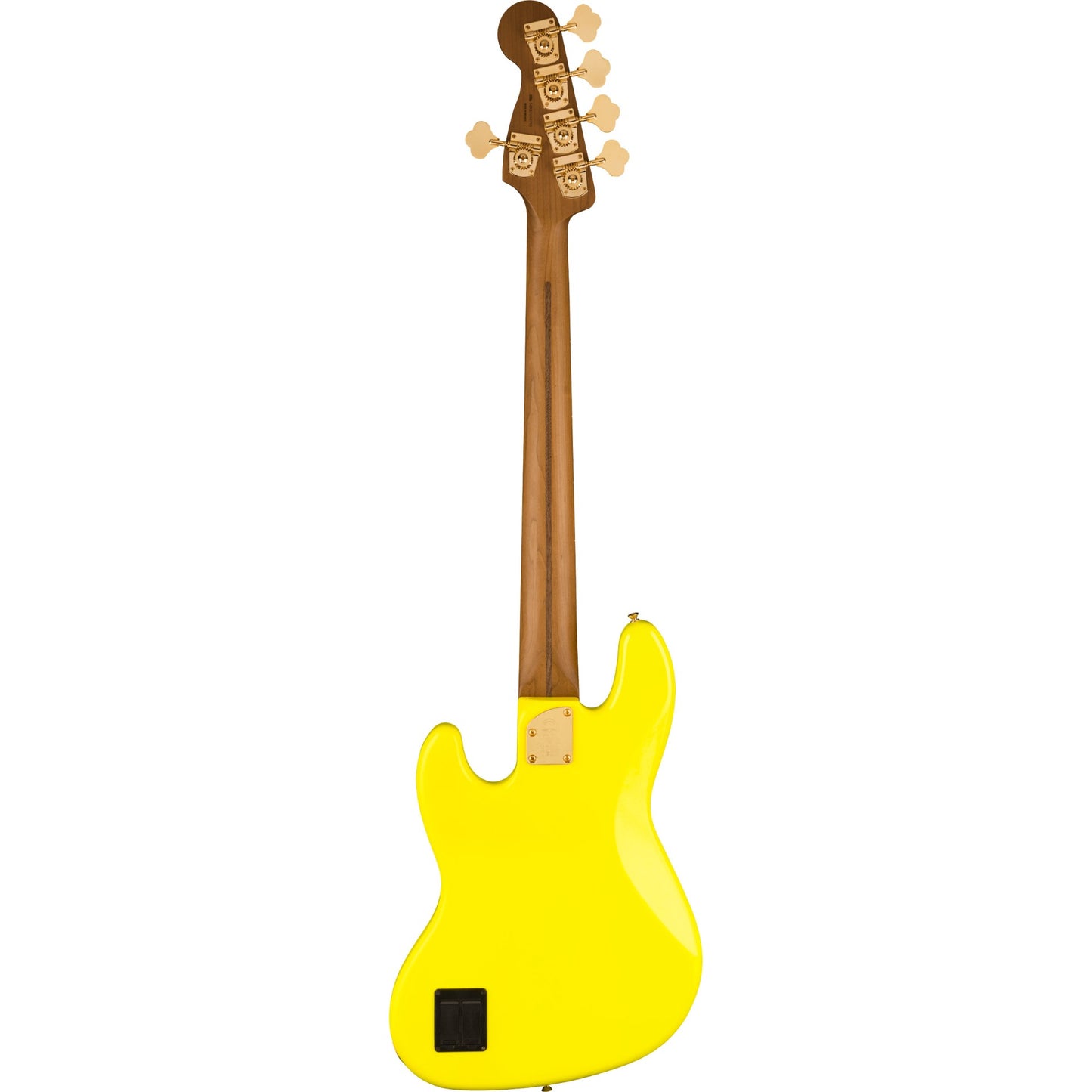 Fender MonoNeon Jazz Bass V, Maple Fingerboard - Neon Yellow