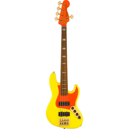 Fender MonoNeon Jazz Bass V, Maple Fingerboard - Neon Yellow