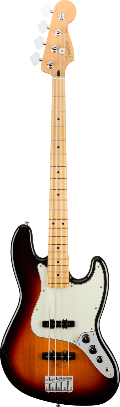 Fender Player Jazz Electric Bass Guitar, Maple Fingerboard, 3 Color Sunburst