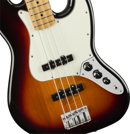 Fender Player Jazz Electric Bass Guitar, Maple Fingerboard, 3 Color Sunburst