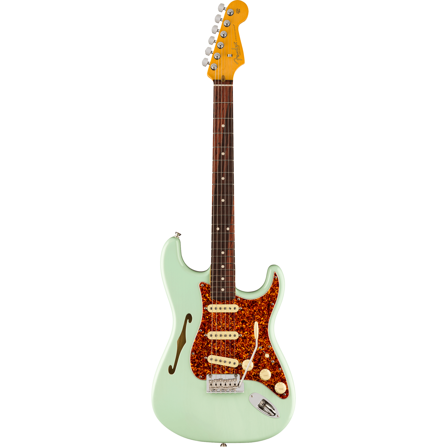 Fender American Professional II Stratocaster Thinline - Transparent Surf Green