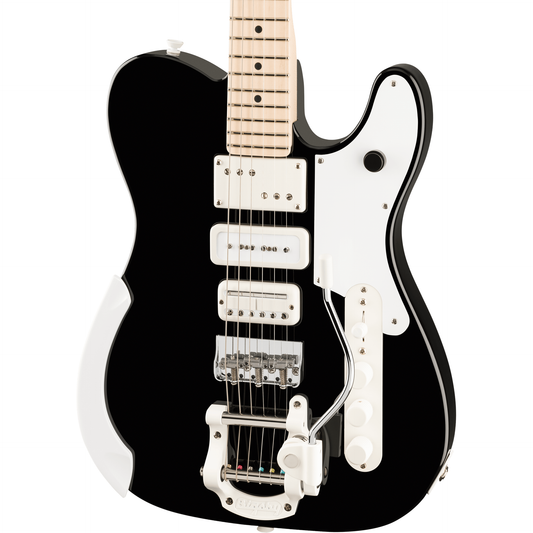 Fender Jack White Triplecaster Telecaster - Maple Fingerboard, Black