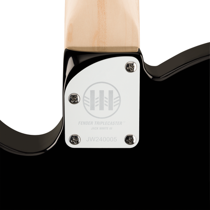 Fender Jack White Triplecaster Telecaster - Maple Fingerboard, Black