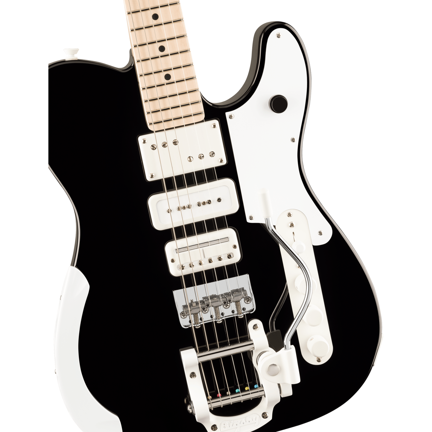 Fender Jack White Triplecaster Telecaster - Maple Fingerboard, Black