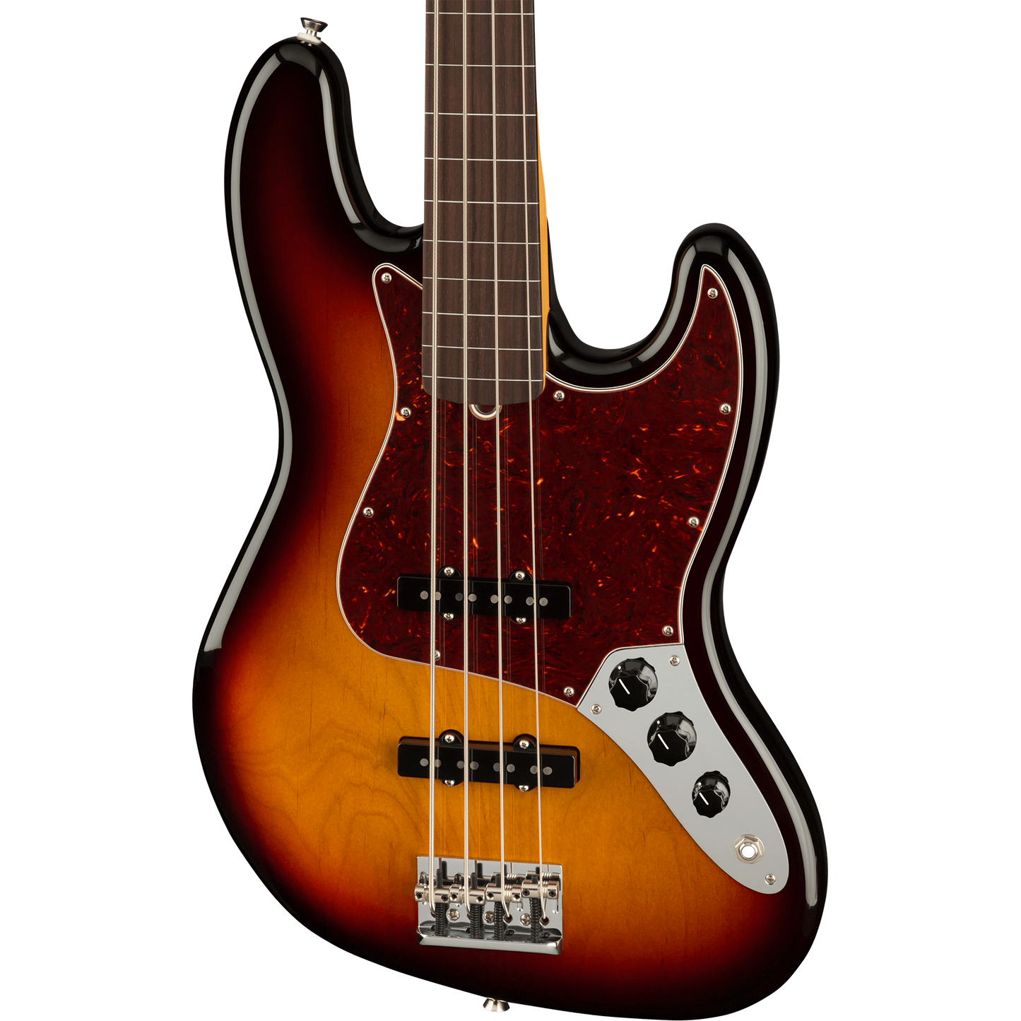 Fender American Professional II Jazz Bass® Fretless Bass Guitar, 3-Tone Sunburst