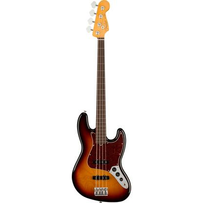 Fender American Professional II Jazz Bass® Fretless Bass Guitar, 3-Tone Sunburst