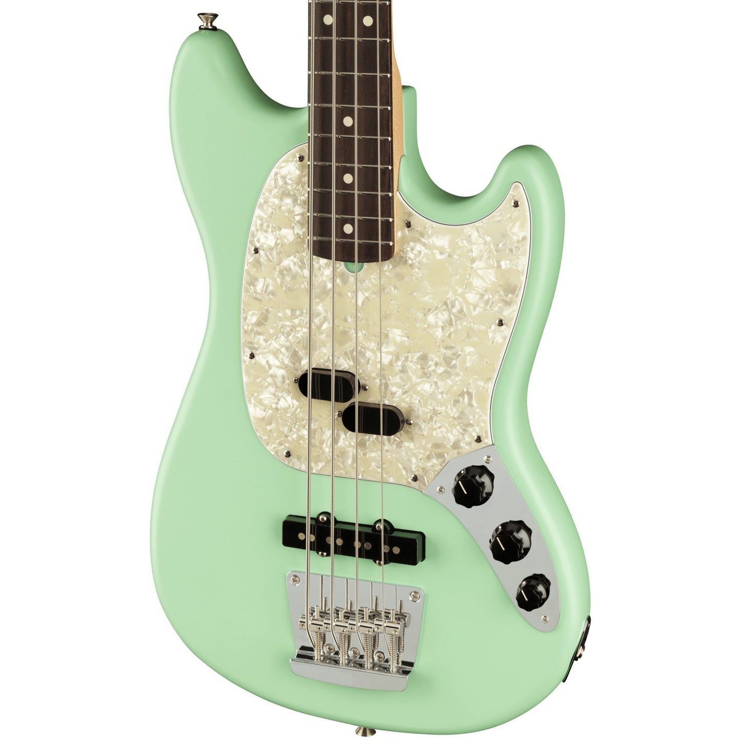 Fender American Performer Mustang Bass - Satin Surf Green