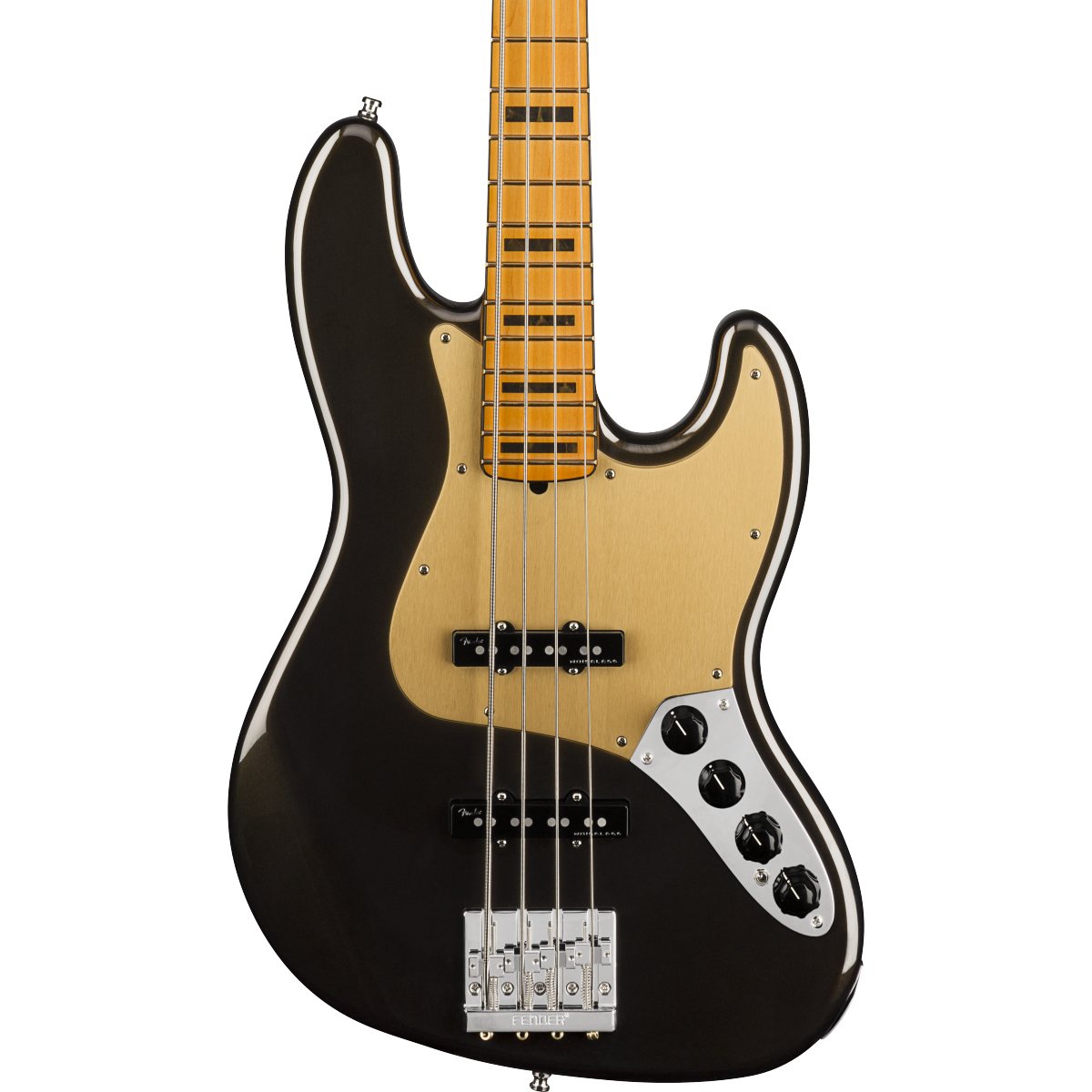 Fender American Ultra Jazz Bass® Electric Bass, Texas Tea