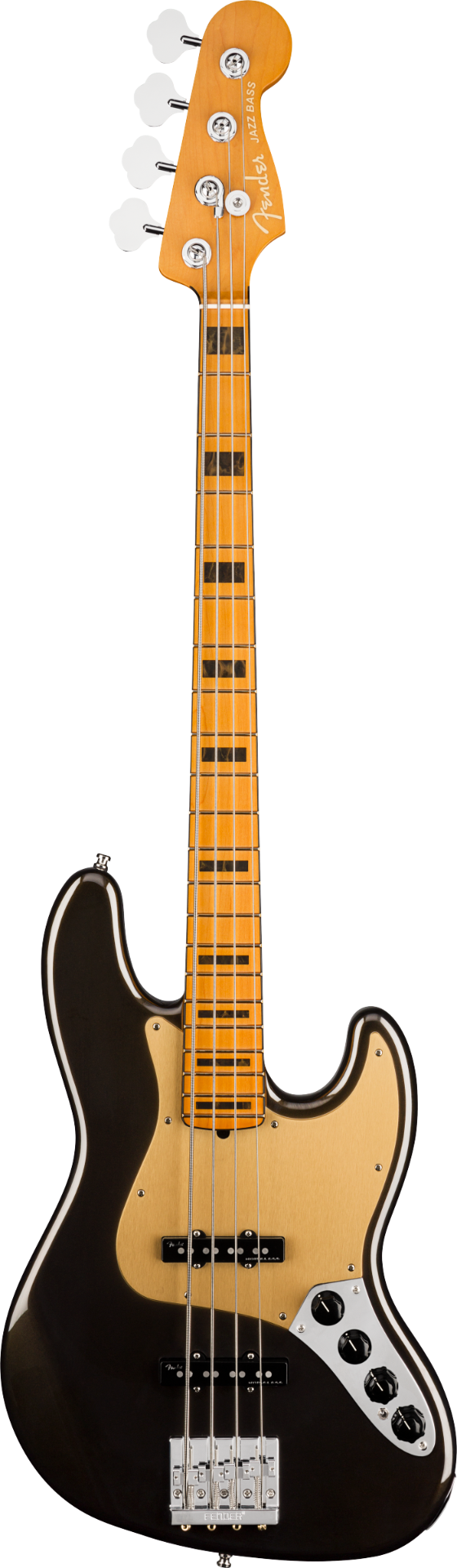 Fender American Ultra Jazz Bass® Electric Bass, Texas Tea