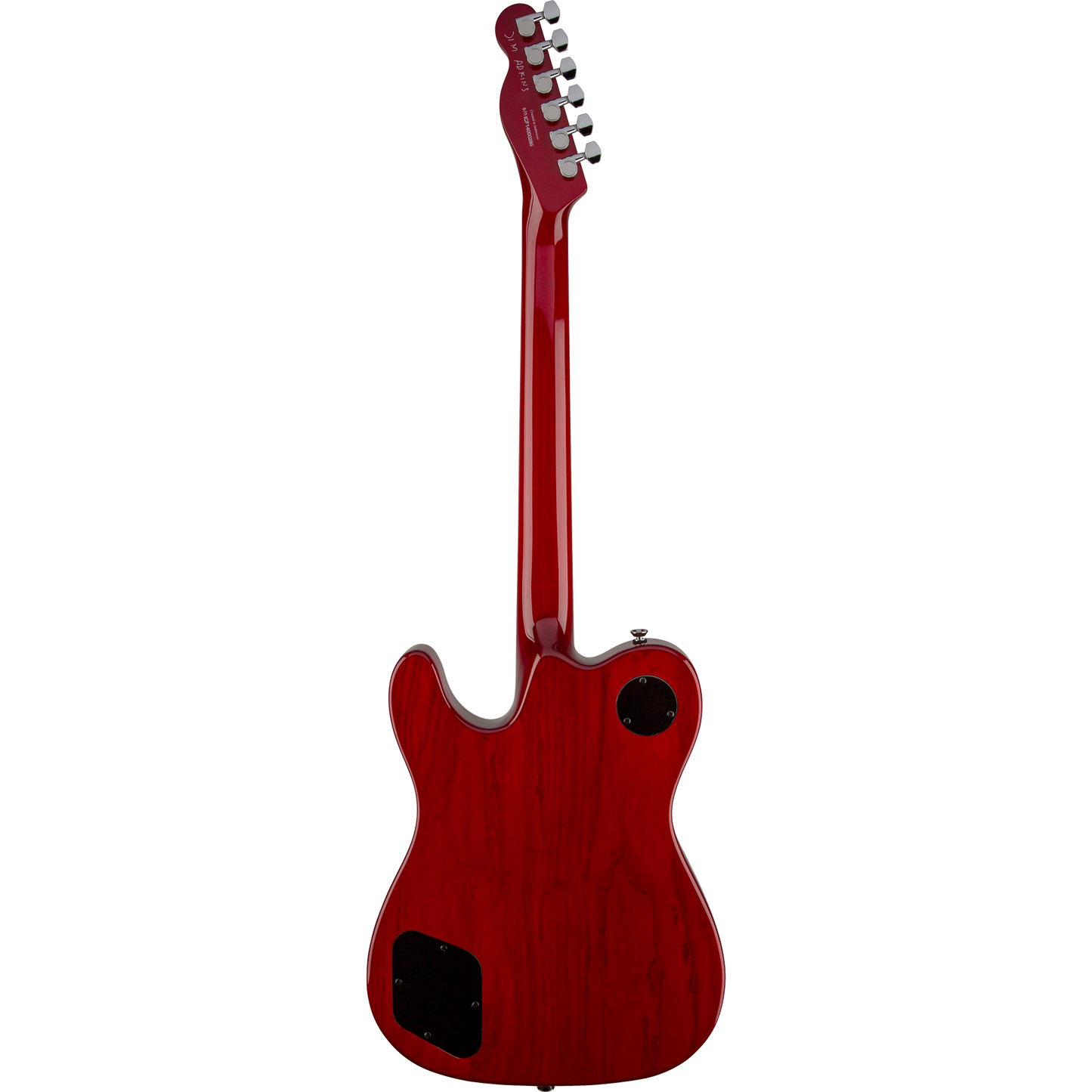 Fender Jim Adkins JA-90 Telecaster® Thinline Electric Guitar, Crimson Red Transparent