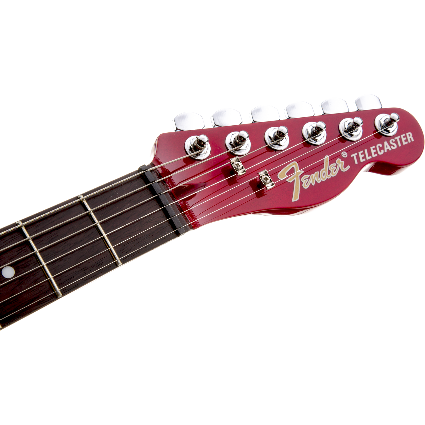 Fender Jim Adkins JA-90 Telecaster® Thinline Electric Guitar, Crimson Red Transparent