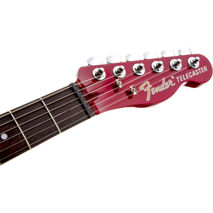 Fender Jim Adkins JA-90 Telecaster® Thinline Electric Guitar, Crimson Red Transparent