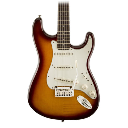 Squier Standard Stratocaster FMT Electric Guitar in Amber Sunburst