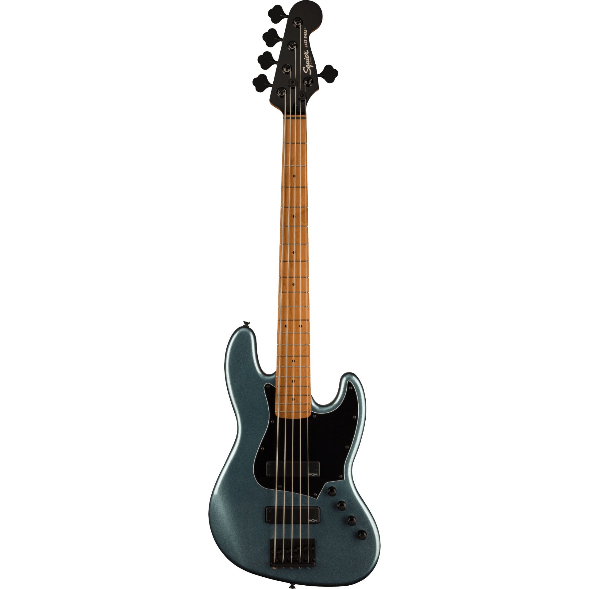 Squier Contemporary Active Jazz Bass HH 5 String Bass in Gunmetal Metallic