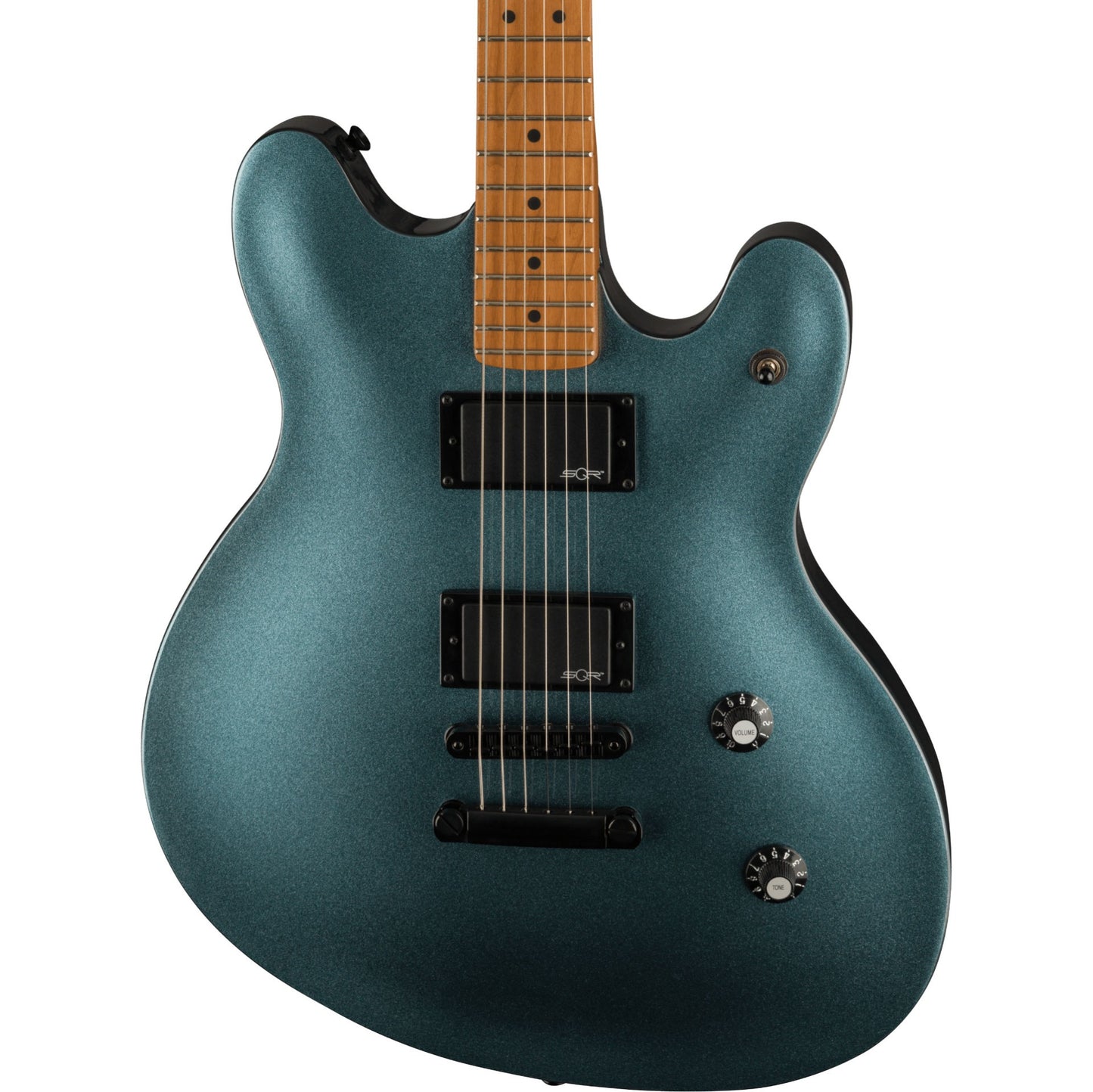 Squier Contemporary Active Starcaster Electric Guitar - Gunmetal Metallic