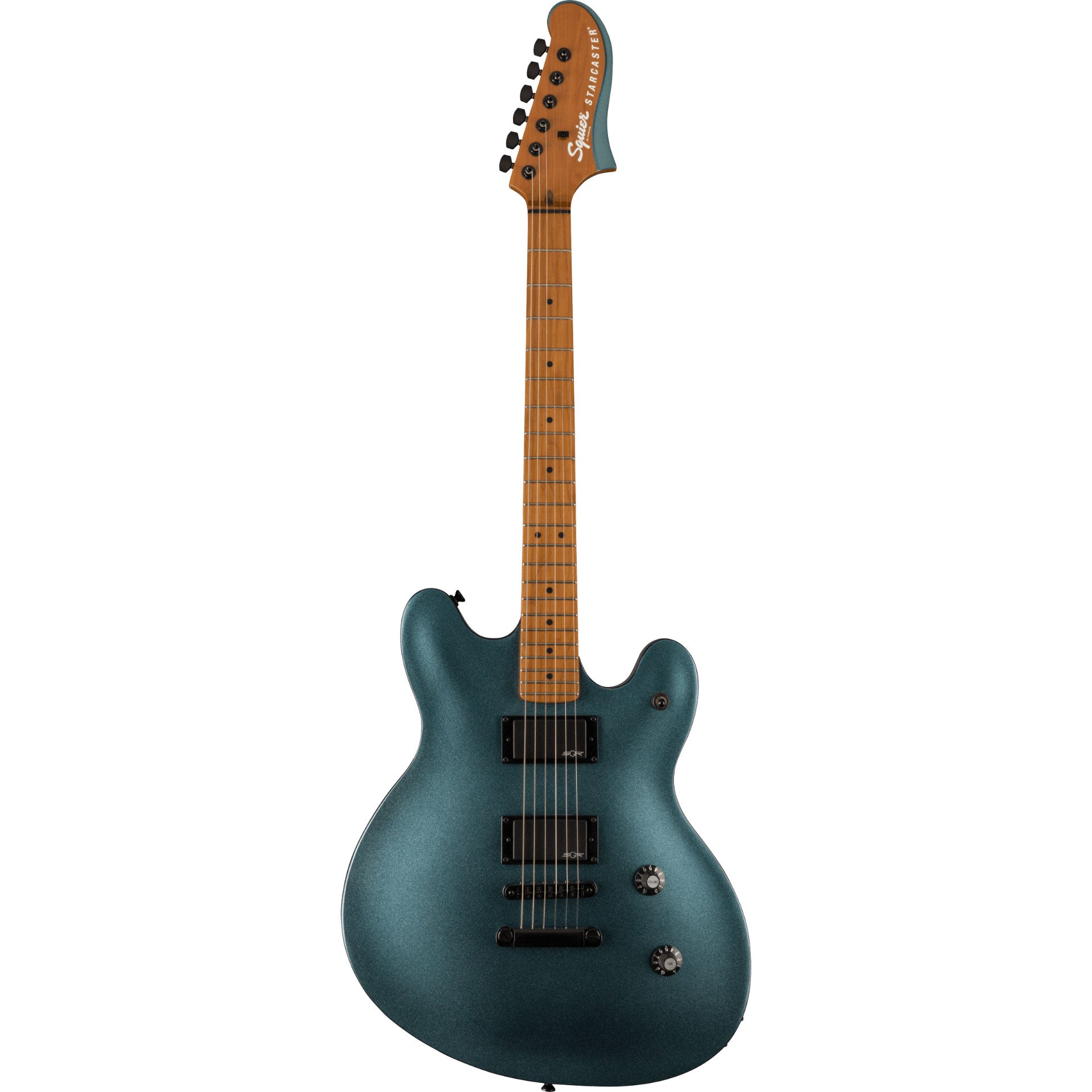 Squier Contemporary Active Starcaster Electric Guitar - Gunmetal Metallic