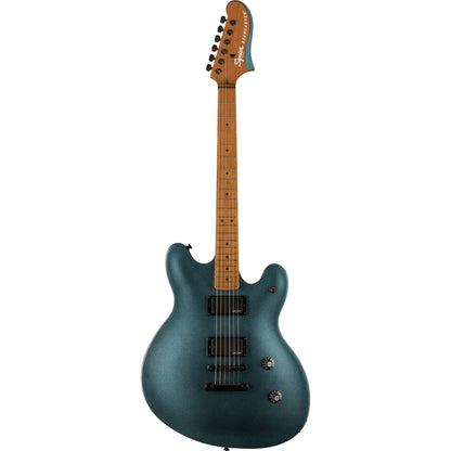 Squier Contemporary Active Starcaster Electric Guitar - Gunmetal Metallic