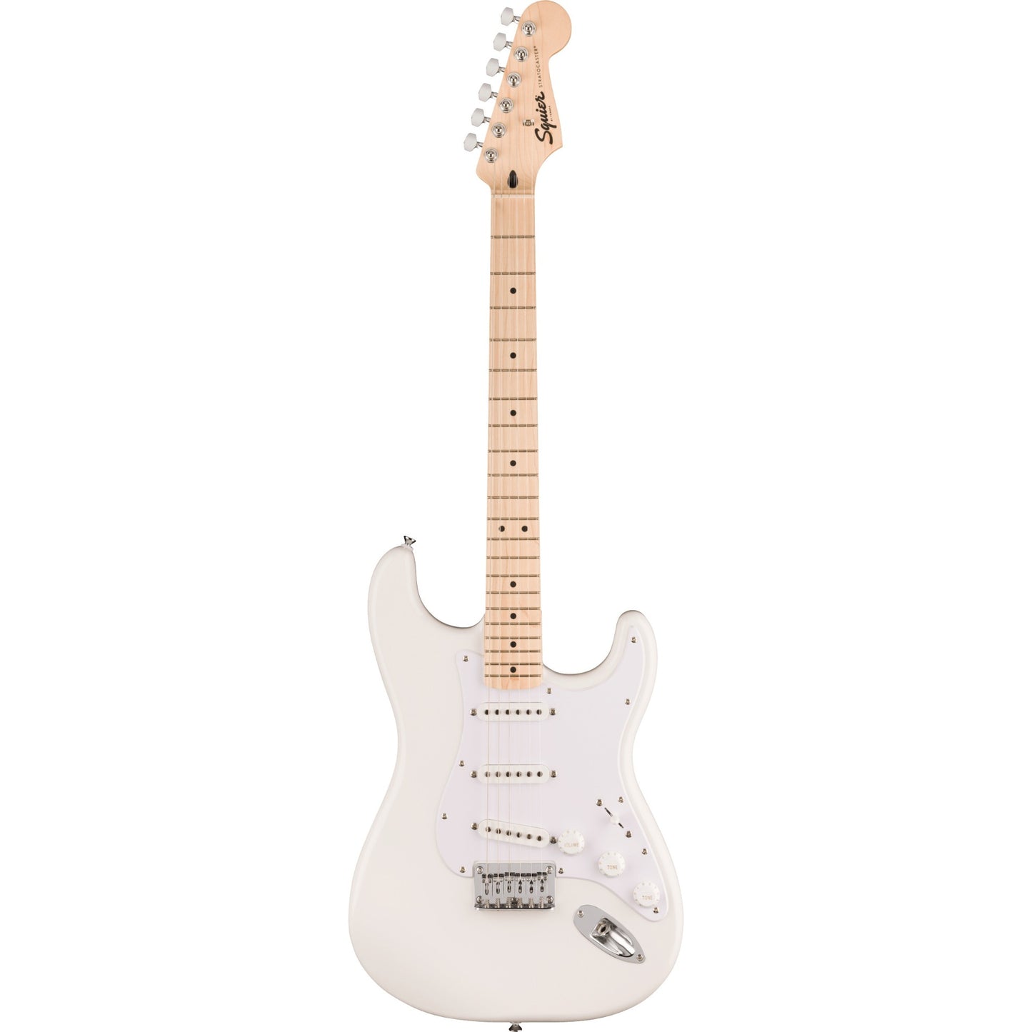 Squier Sonic Stratocaster HT - Maple Fingerboard, White Pickguard, Arctic White