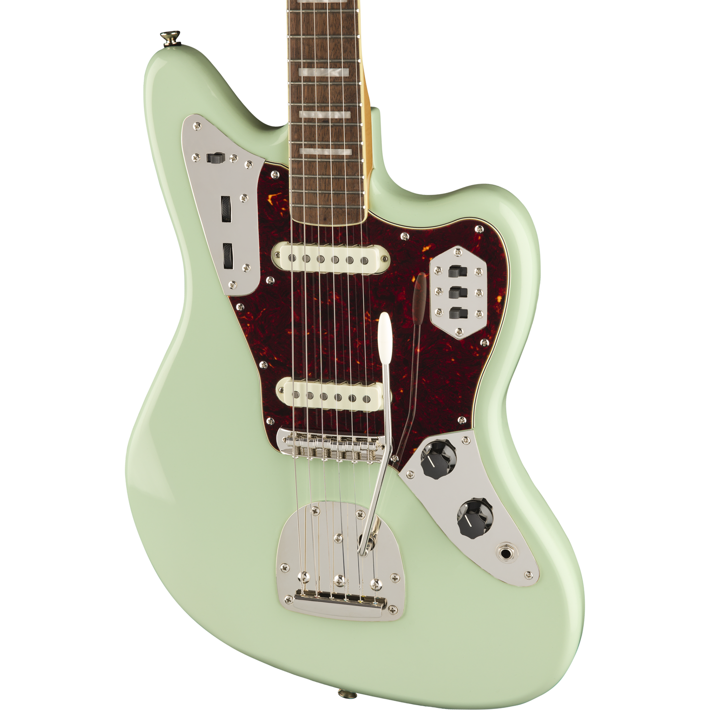 Squier Classic Vibe 70's Jaguar Electric Guitar, Indian Laurel, Surf Green