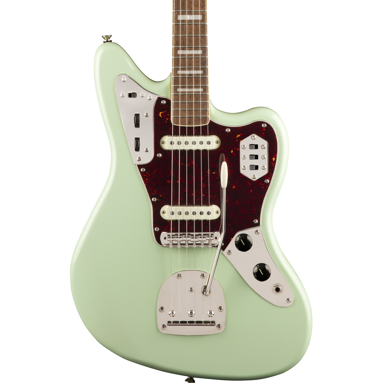 Squier Classic Vibe 70's Jaguar Electric Guitar, Indian Laurel, Surf Green