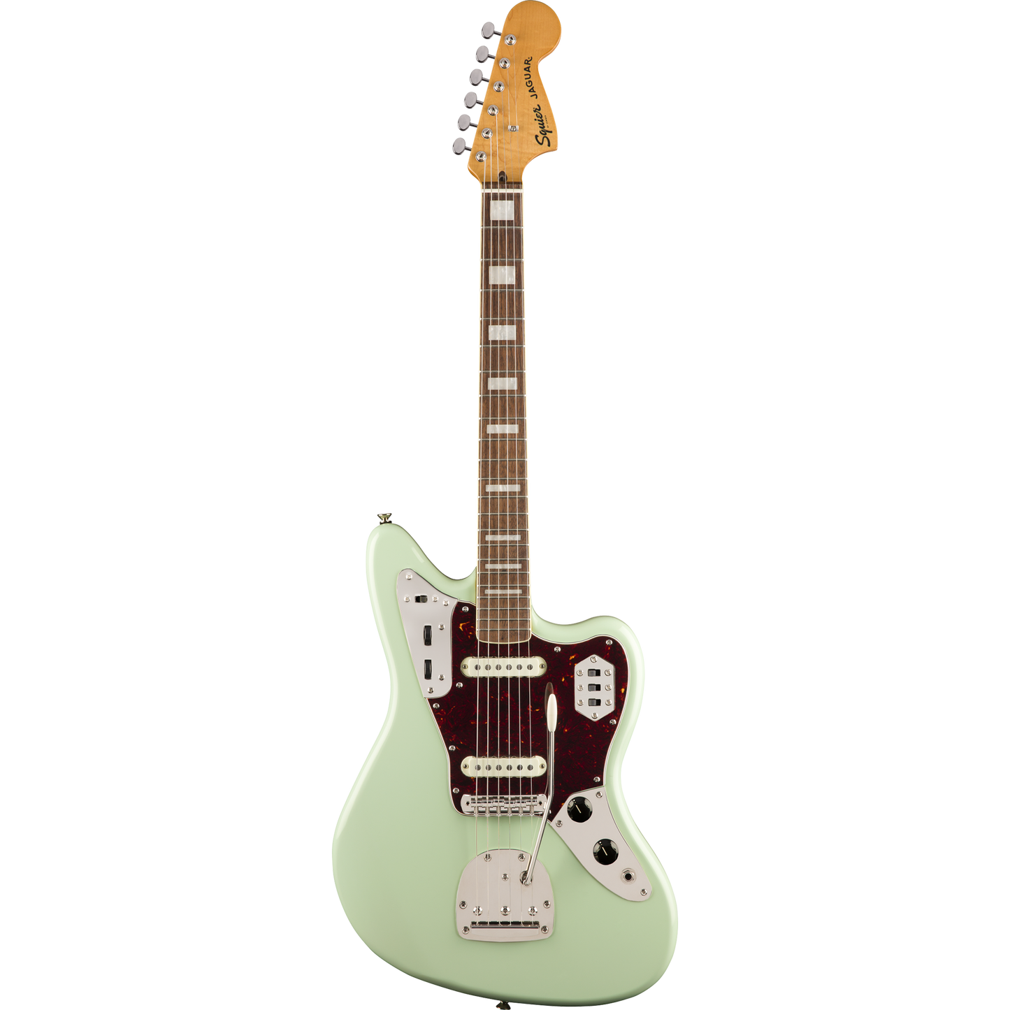 Squier Classic Vibe 70's Jaguar Electric Guitar, Indian Laurel, Surf Green