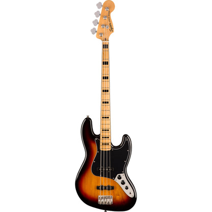 Squier by Fender Classic Vibe 70's Jazz Bass Guitar - Maple - 3-Color Sunburst